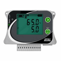 Afbeelding van ATU-15 Datalogger met 2 ingangen voor externe temperatuur sensoren en 2 ingangen voor 0-10V processignalen