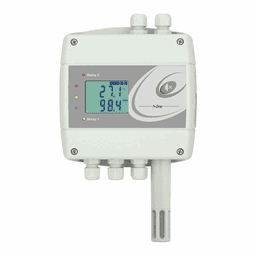Toon details voor STRE-102 Temperatuur en RV regelaar met 75mm voeler, 3 digitale ingangen, 2x relais en Ethernet communicatie Afbeelding van STRE-102 Temperatuur en RV regelaar met 75mm voeler, 3 digitale ingangen, 2x relais en Ethernet communicatie