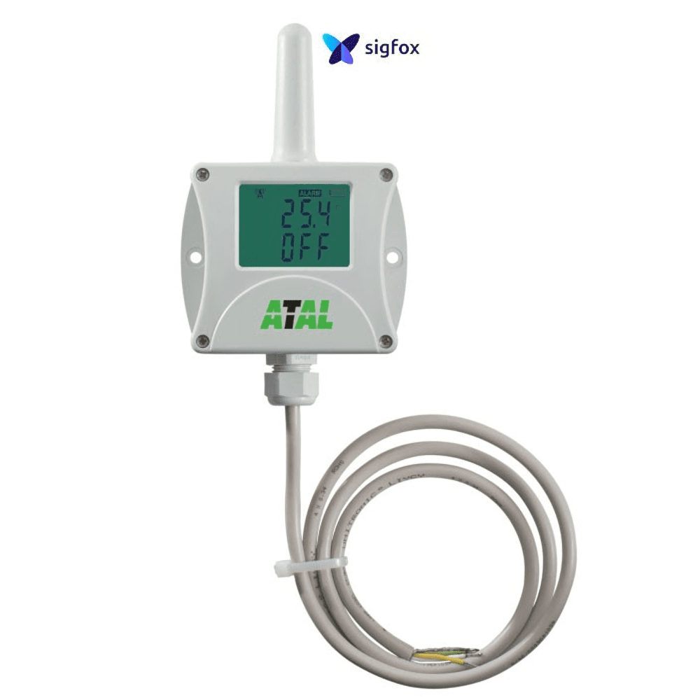 Afbeelding van ASF-20 Draadloze temperatuursensor, batterij gevoed, met twee ingangen voor status meldingen (Sigfox communicatie)