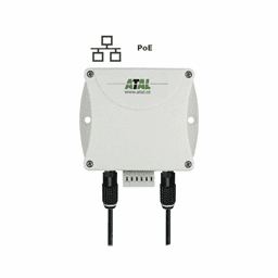Afbeelding van EPND-2S-3C-POE Ethernet monitoring systeem PoE met 2 ingangen voor temperatuur en RV en 3 contacten