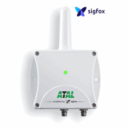 Afbeelding van ASF-03-EP Draadloze 3-kanaals temperatuursensor, 1x intern en 2x externe sensor, batterij gevoed, met Sigfox communicatie