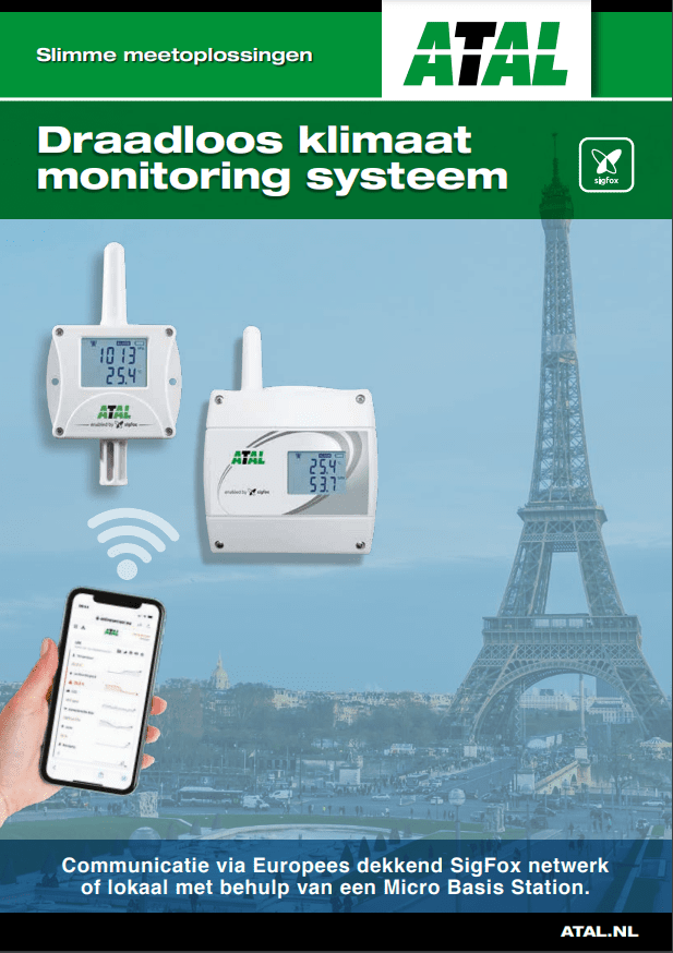 Atal brochure ASF-serie: Draadloze en batterijgevoede sensoren met landelijke dekking (Sigfox)