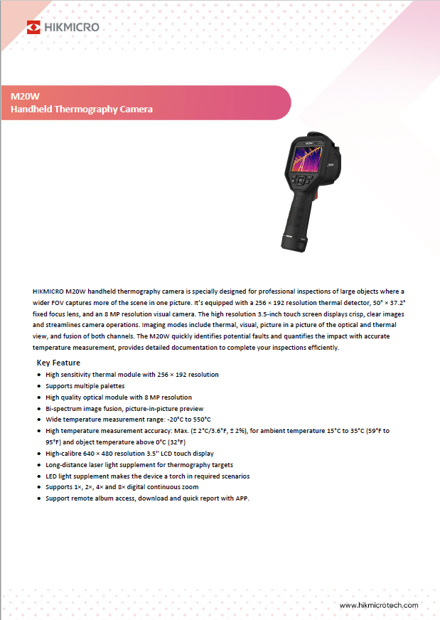 Brochure HIKMICRO M20W 