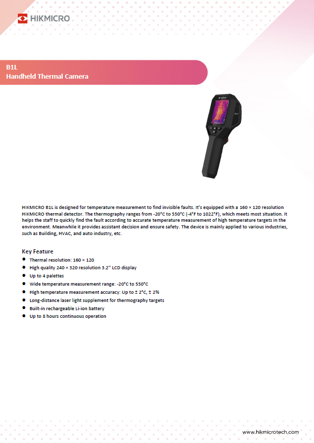 Brochure HIKMICRO B1L