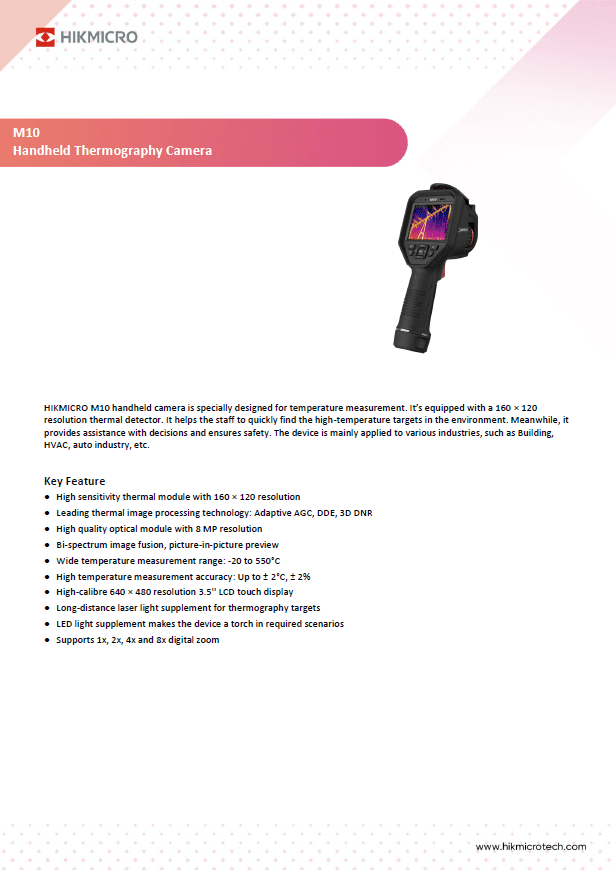 Brochure HIKMICRO M10 