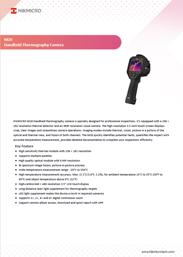 Brochure HIKMICRO M20 