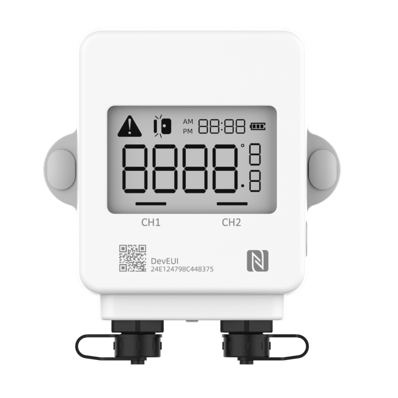 Afbeelding van Milesight ATS302 LoRaWAN temperatuursensor met LCD display voor zware omstandigheden